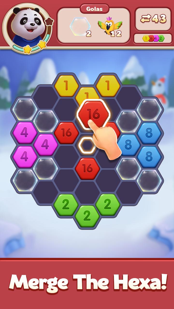 Merge Number Puzzle 2048 Block Hexa 1.0.7 Screenshot 1