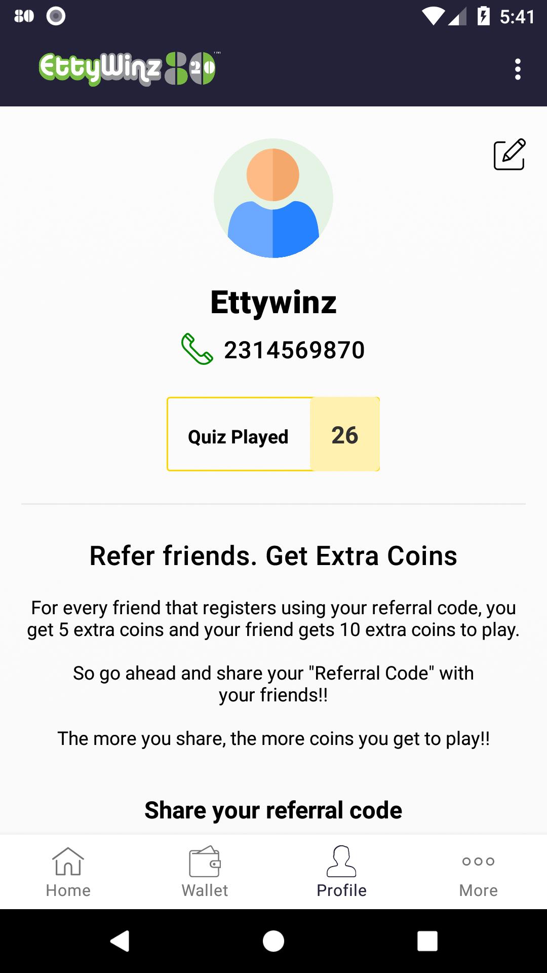 Ettywinz 8020 - Easy Quiz(Trivia) Game 1.5.5 Screenshot 8