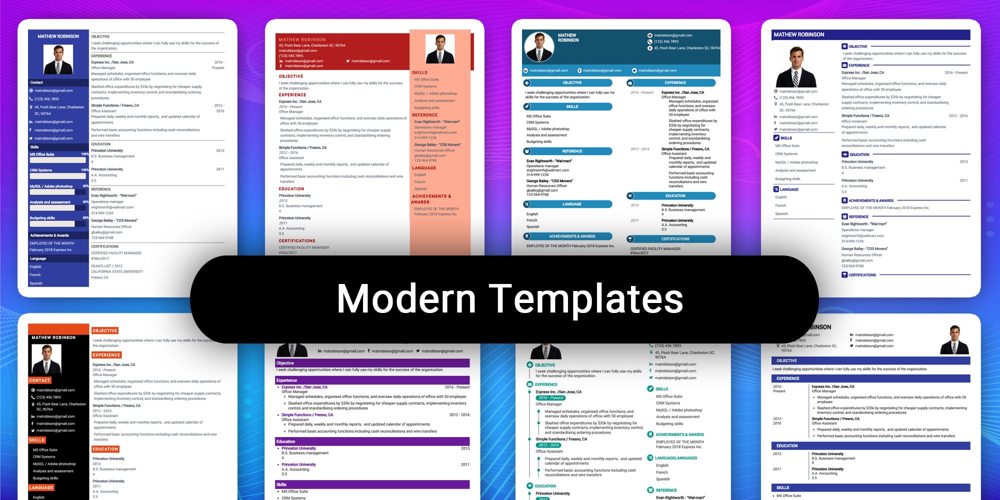 Resume Builder App Free CV maker CV templates 2020 2.11 Screenshot 6