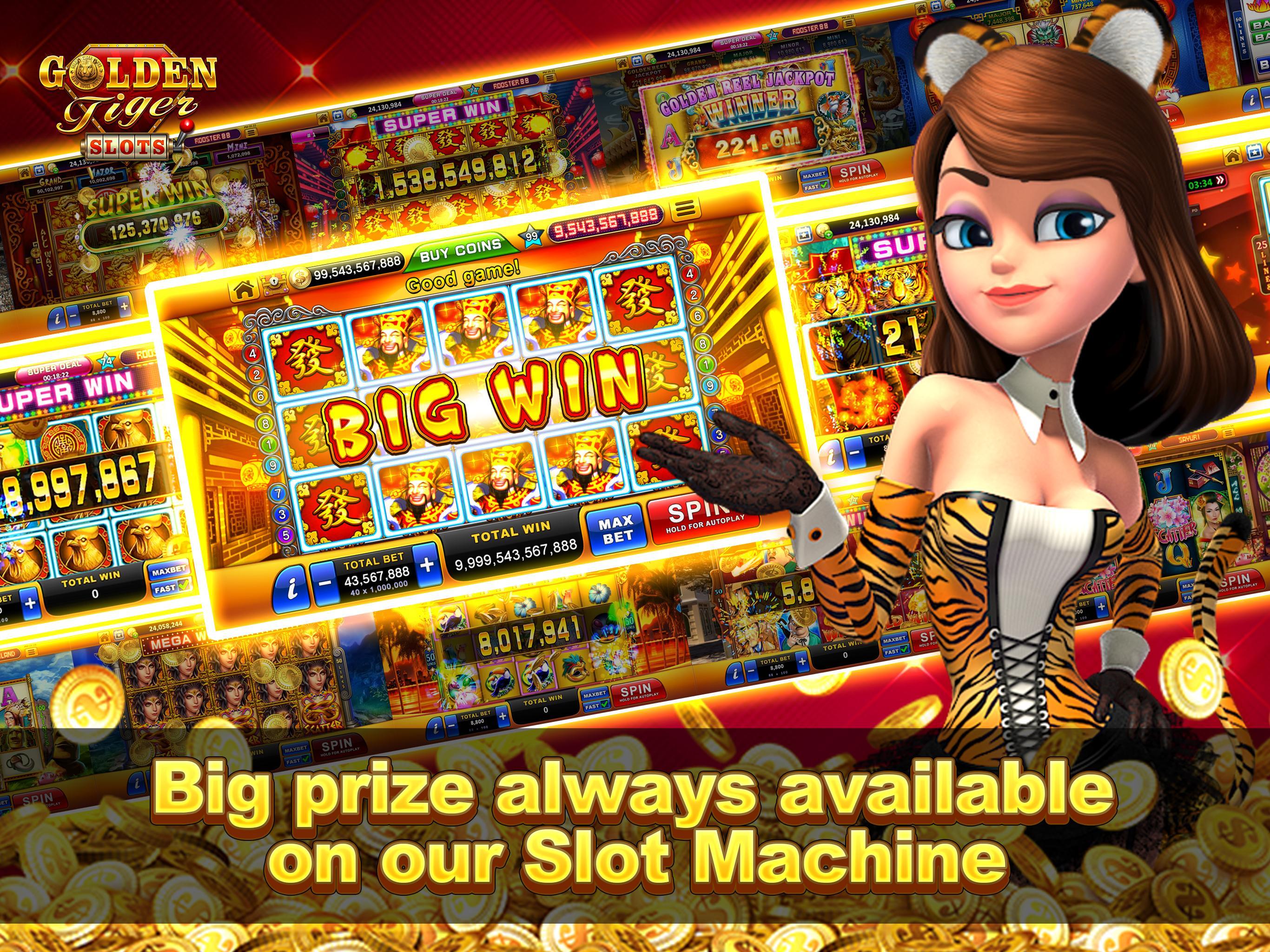 Golden Tiger Slots - Online Casino Game 2.0.8 Screenshot 13