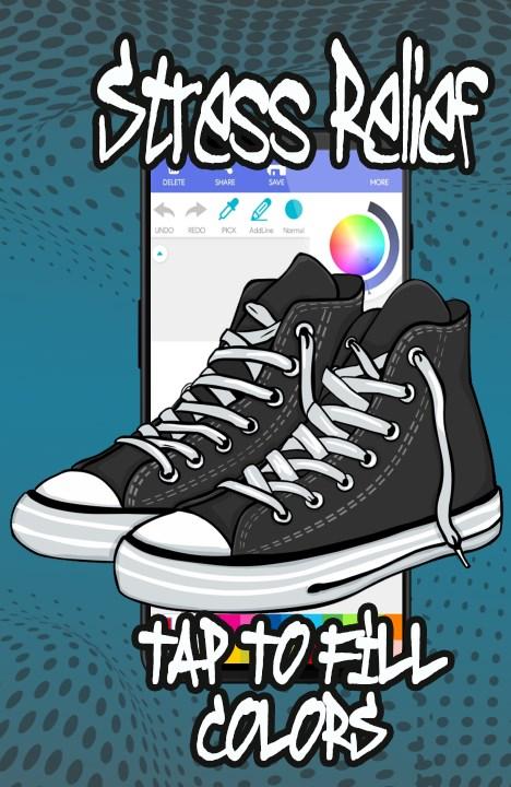 INDOCOLORING | Sneakers and Shoes Coloring 2.0 Screenshot 4