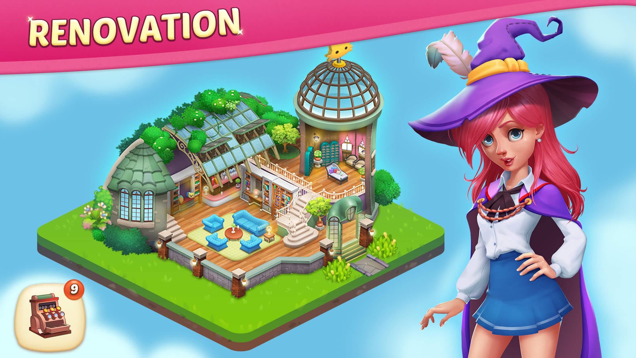 Magicabin Home Design & Colorful adventure 1.2.0 Screenshot 4