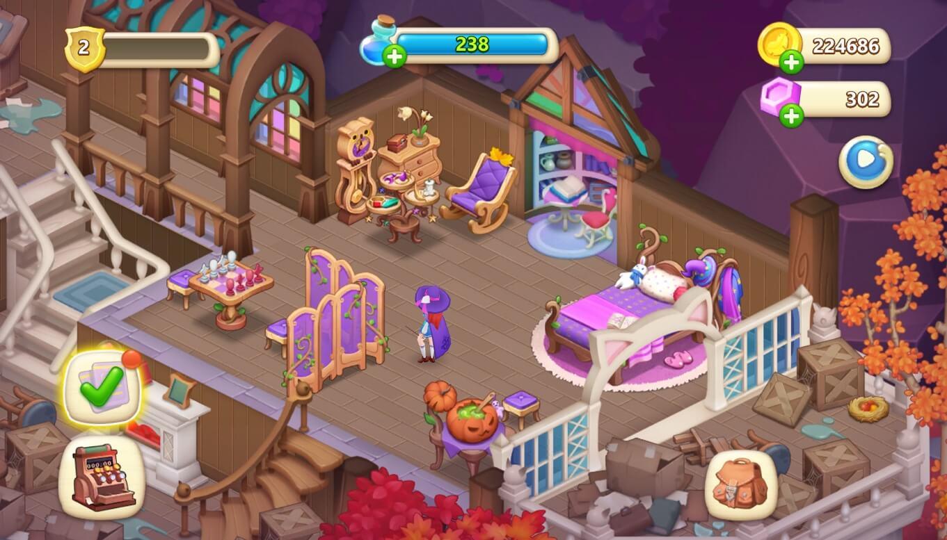 Magicabin Home Design & Colorful adventure 1.2.0 Screenshot 8