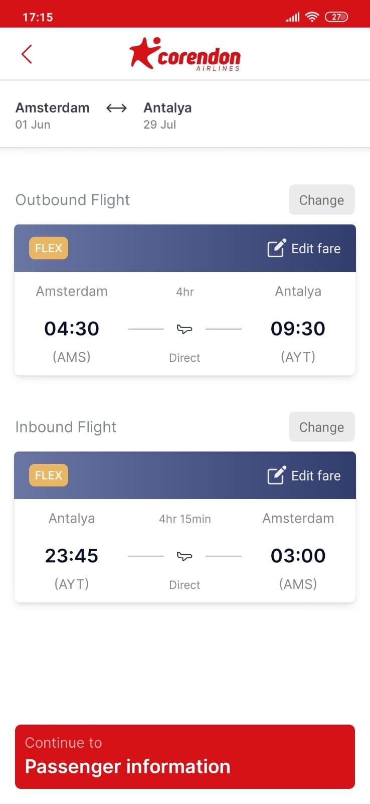 Corendon Airlines 4.0.4 Screenshot 3