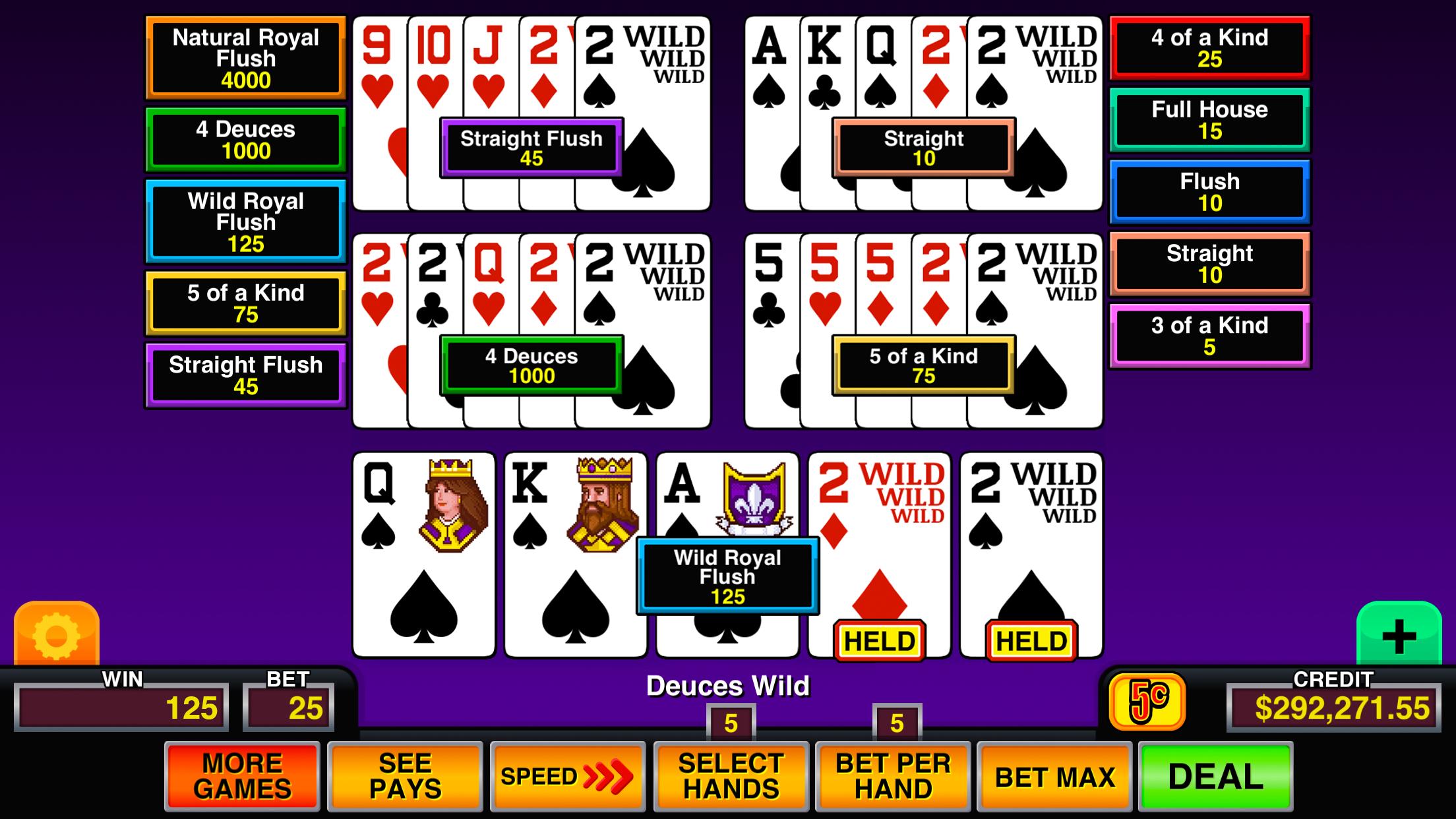 Video Poker Multi Pro Casino 1.7.2 Screenshot 10