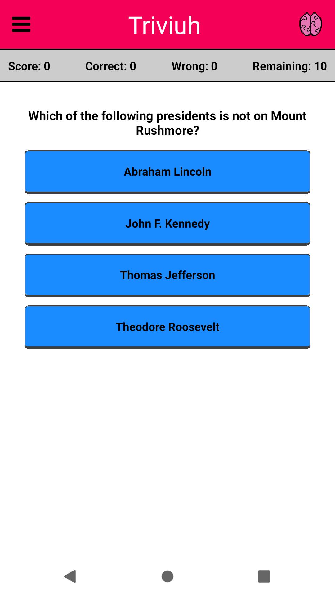 Triviuh Spaced Repetition Trivia App 1.10 Screenshot 2