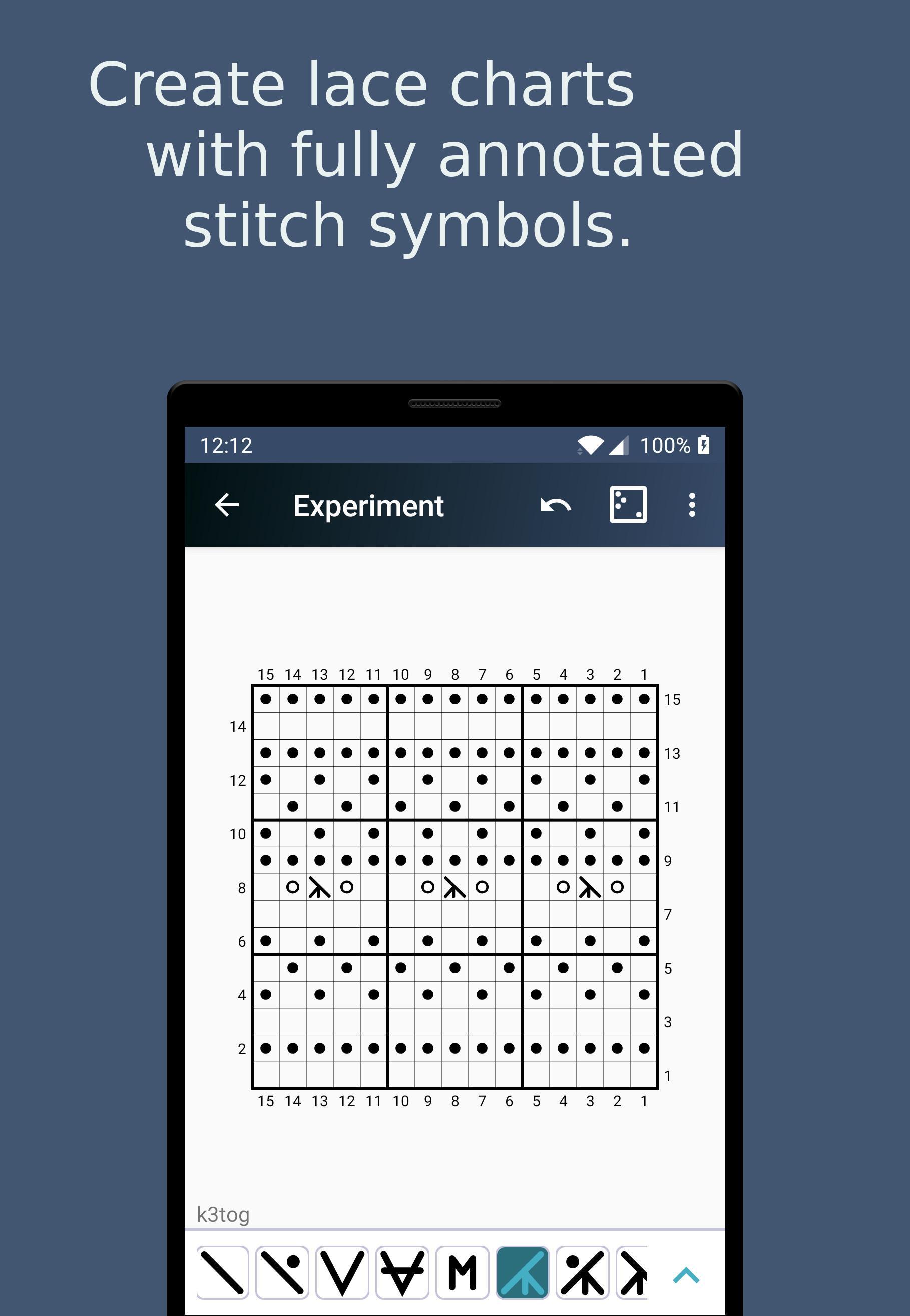 Stitchart Knitting Chart Designer and Tracker 1.9.9 Screenshot 3