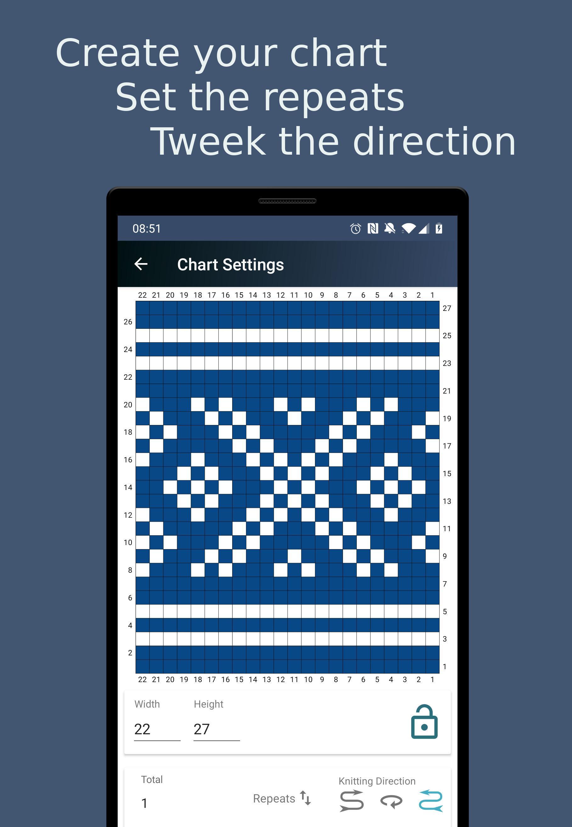Stitchart Knitting Chart Designer and Tracker 1.9.9 Screenshot 6