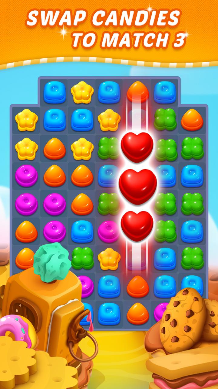Sweet Candy Puzzle Crush & Pop Free Match 3 Game 1.90.5009 Screenshot 1