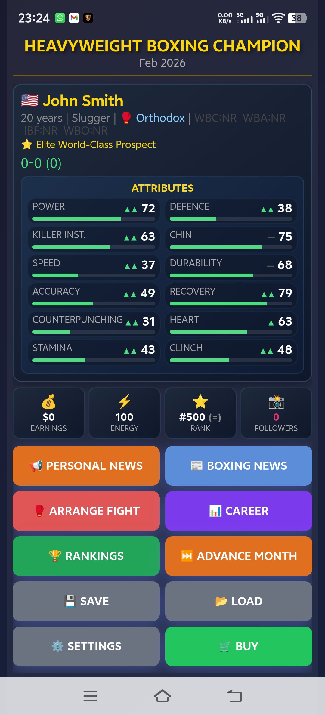 Sim: Heavyweight Boxing 10.2 Screenshot 2