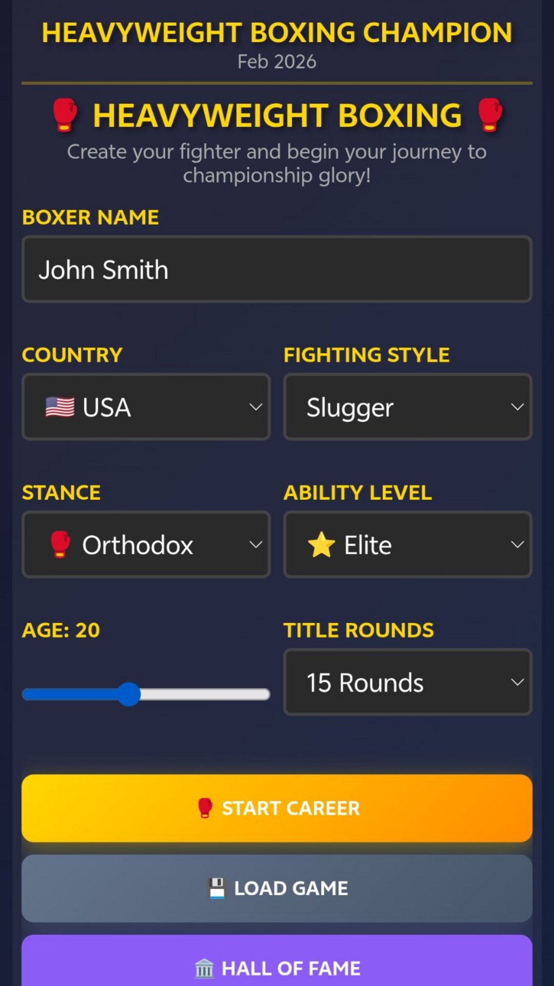 Sim: Heavyweight Boxing 10.2 Screenshot 25