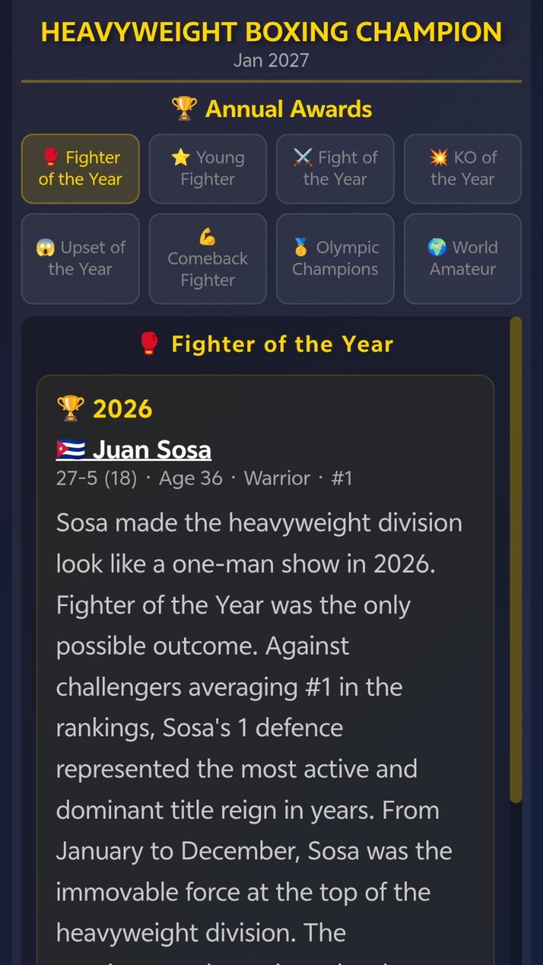 Sim: Heavyweight Boxing 10.2 Screenshot 32
