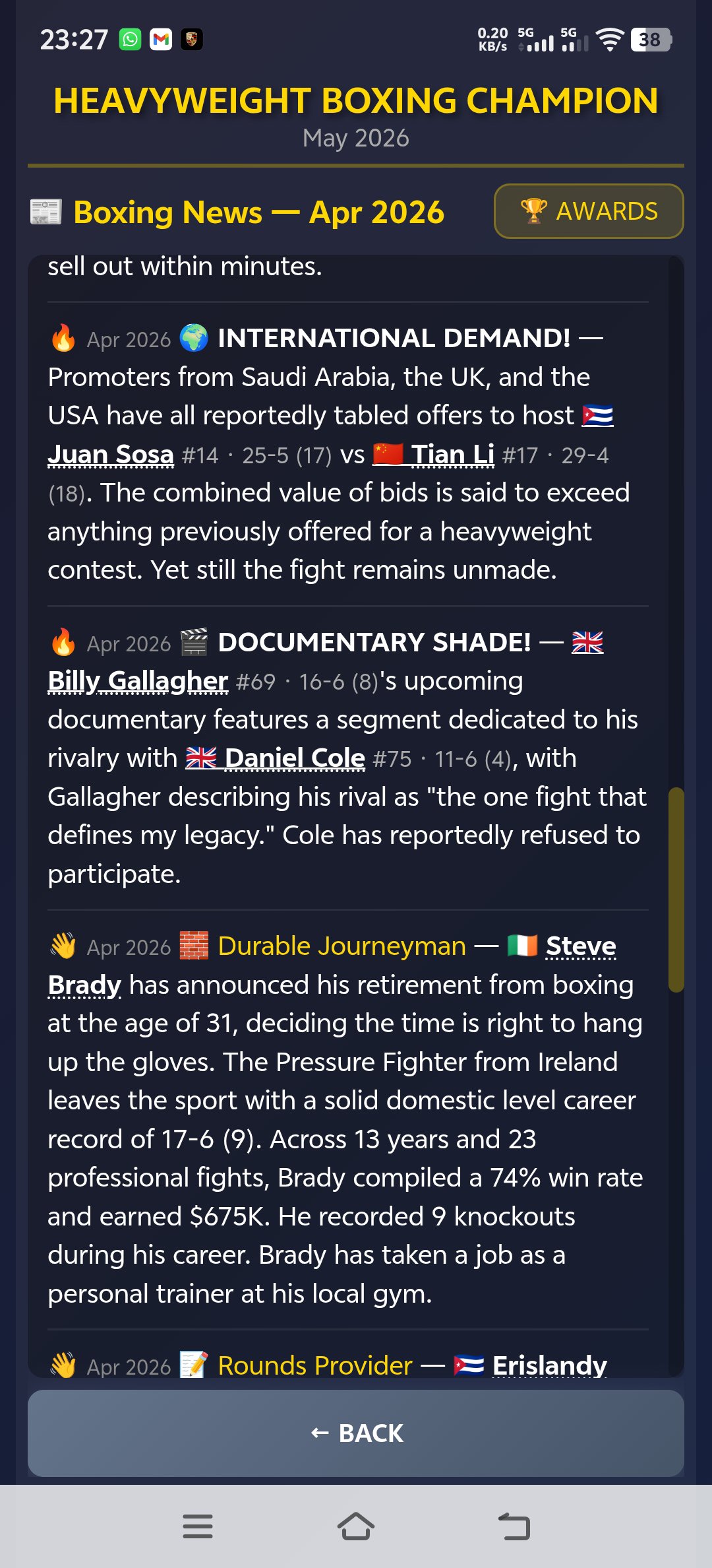 Sim: Heavyweight Boxing 10.2 Screenshot 7