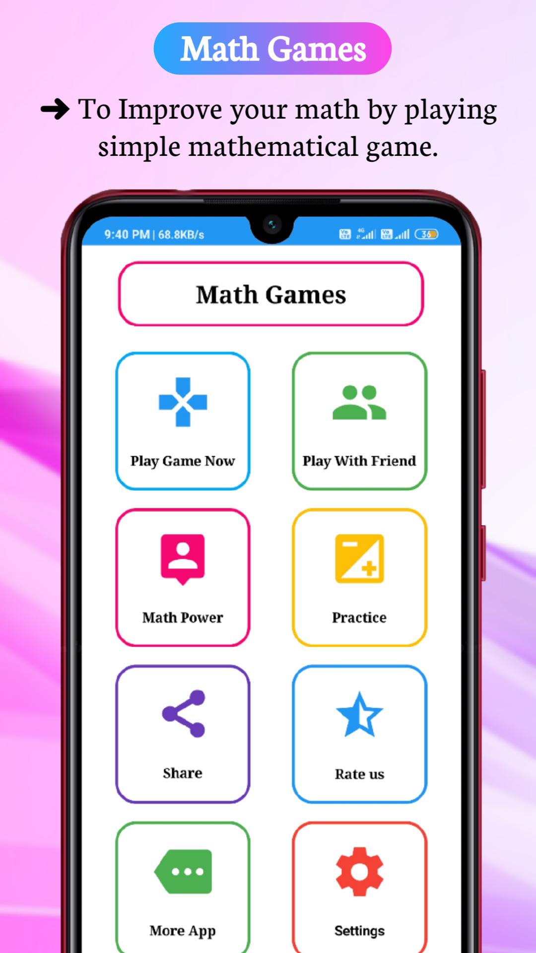 Math Games, Learn Plus, Minus, Multiply & Division 6.1.1 Screenshot 1