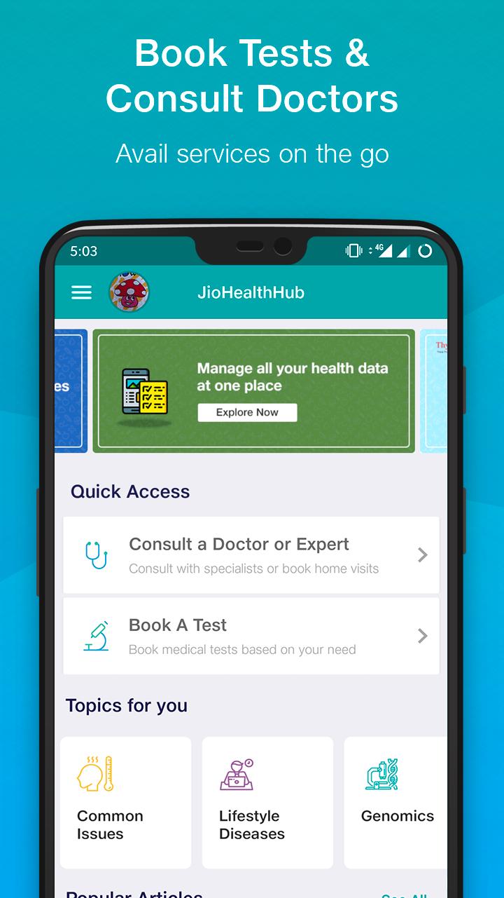 JioHealthHub Your health companion 3.3.399 Screenshot 2