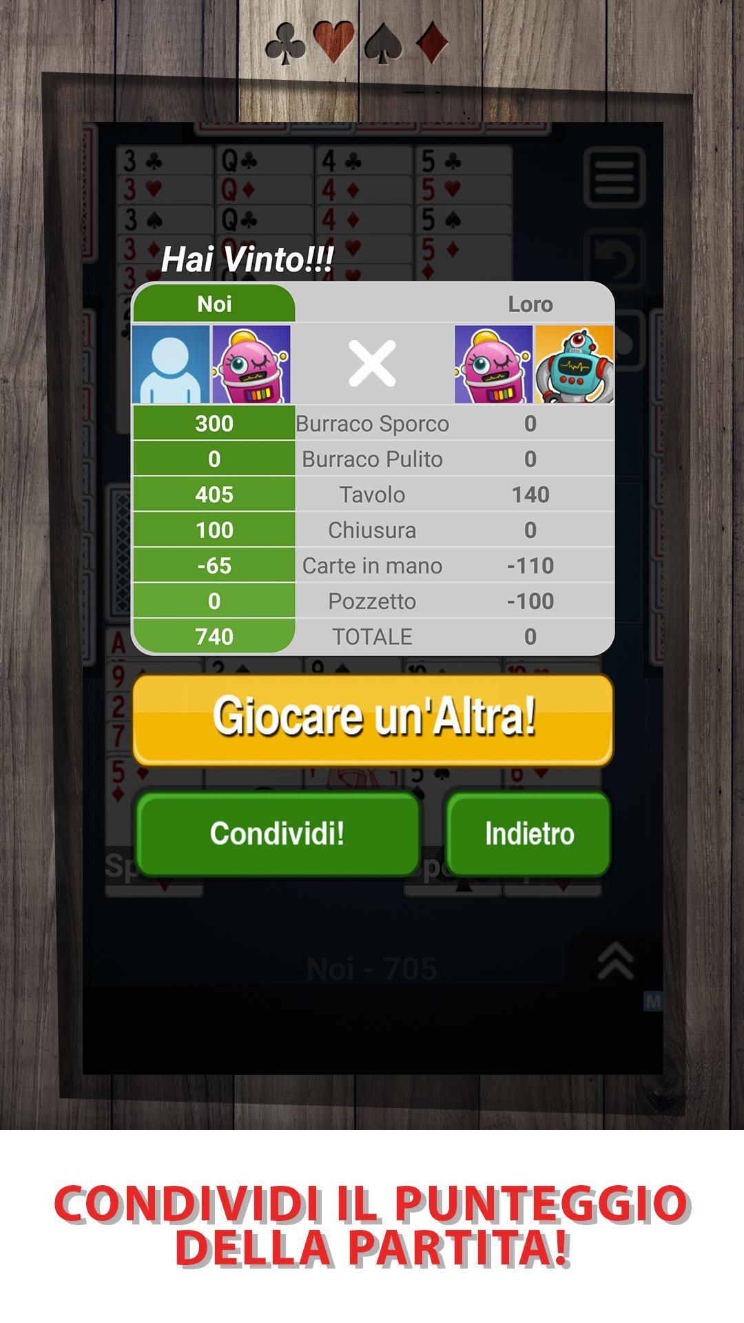 Burraco Online Jogatina: Carte Gratis Italiano 1.5.31 Screenshot 7