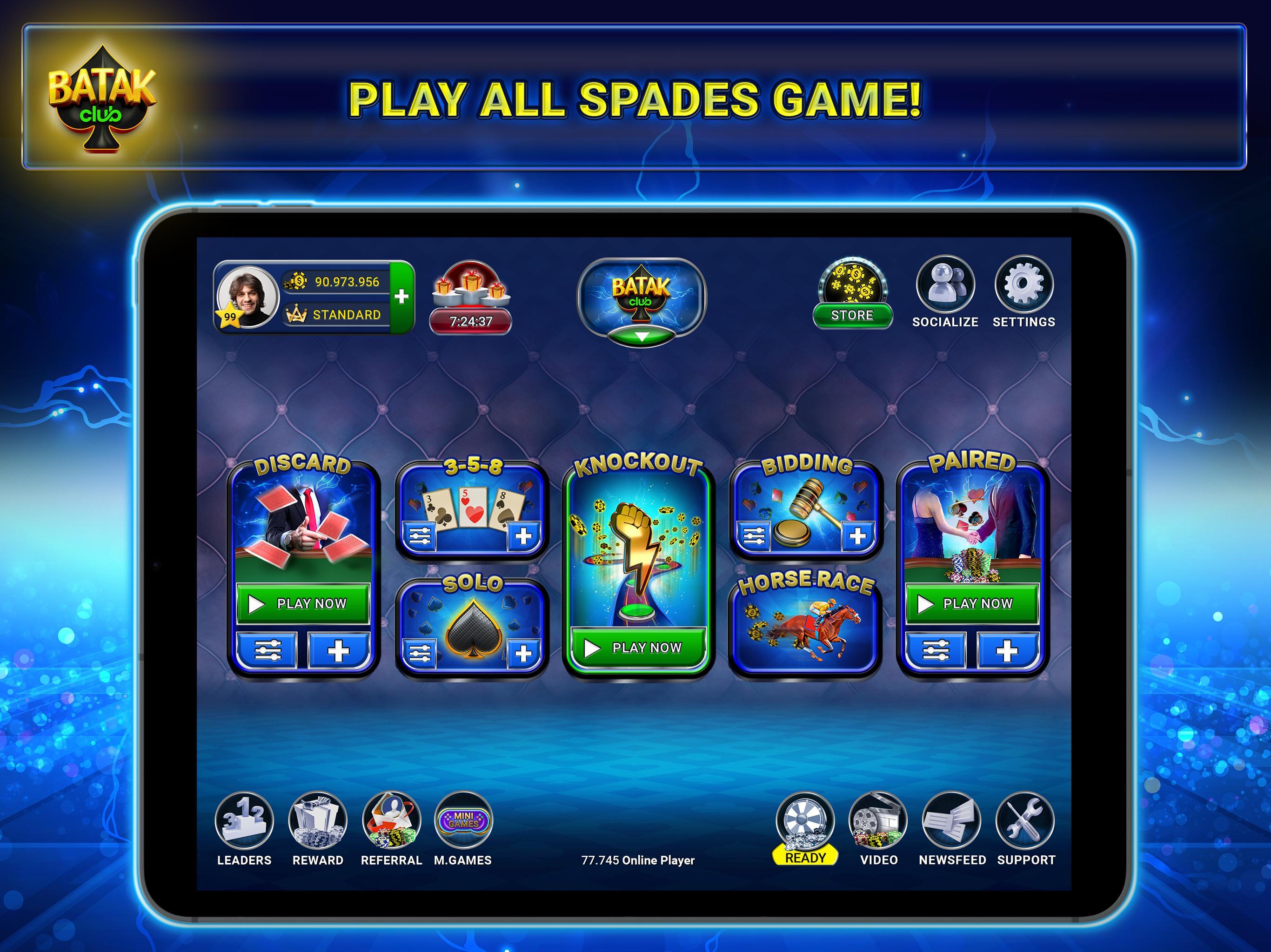 Batak Club Online & Offline Spades Game 7.0.15 Screenshot 10