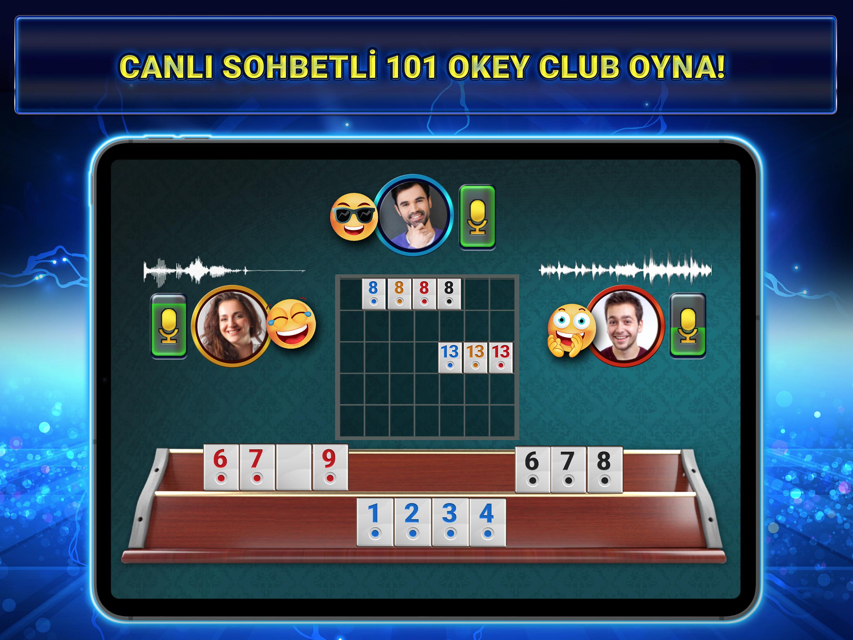 101 Okey Club Sesli & Yeni 101 Yüzbir Okey Plus 7.3.13 Screenshot 8