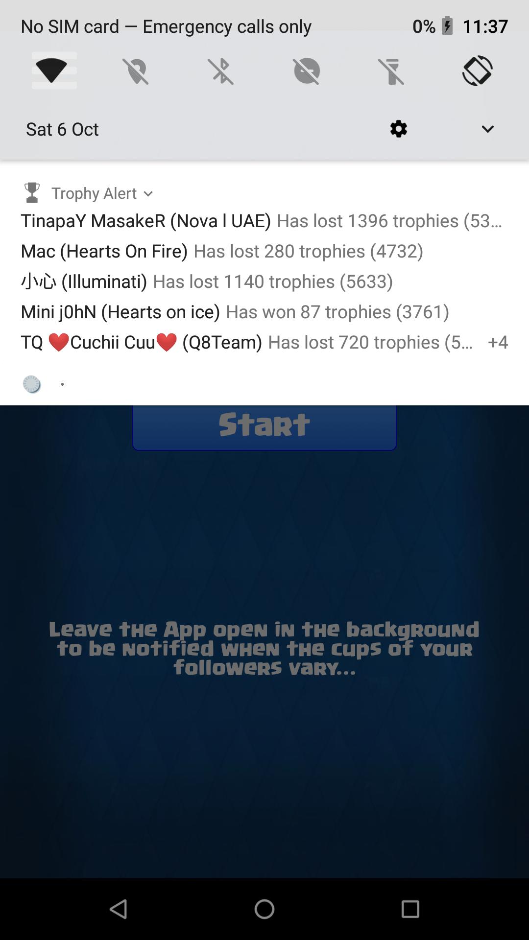 Trophy Alert 0.5.5 Screenshot 2