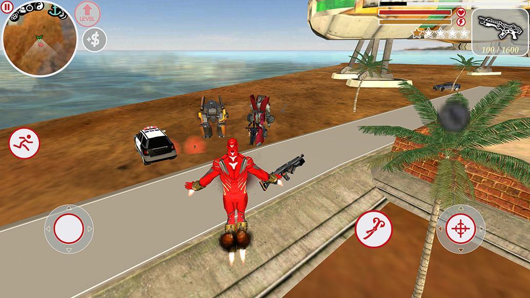 Super Iron Rope Hero - Fighting Gangstar Crime 3.6 Screenshot 2
