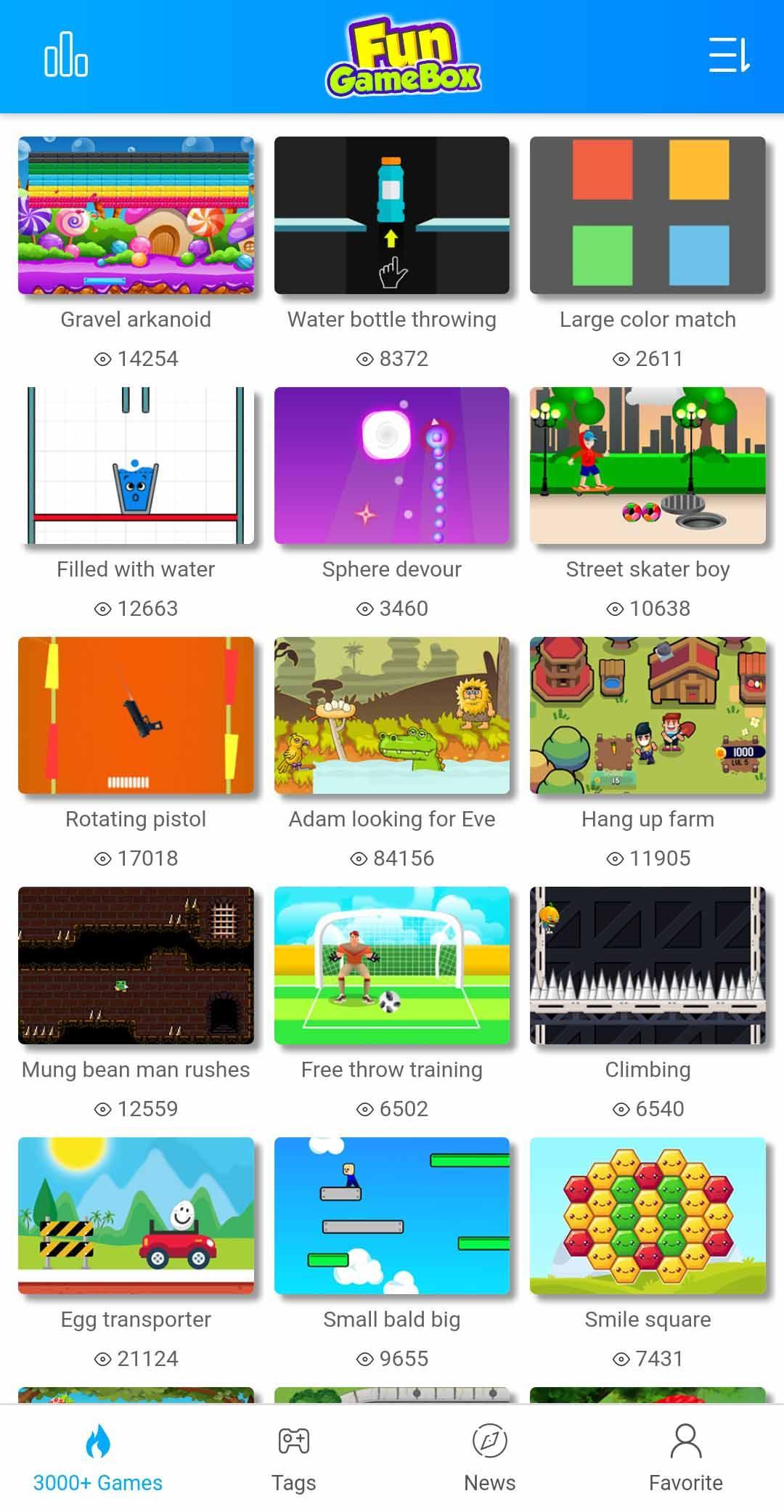 Fun GameBox 3000+ games in App 2.0.5 Screenshot 1