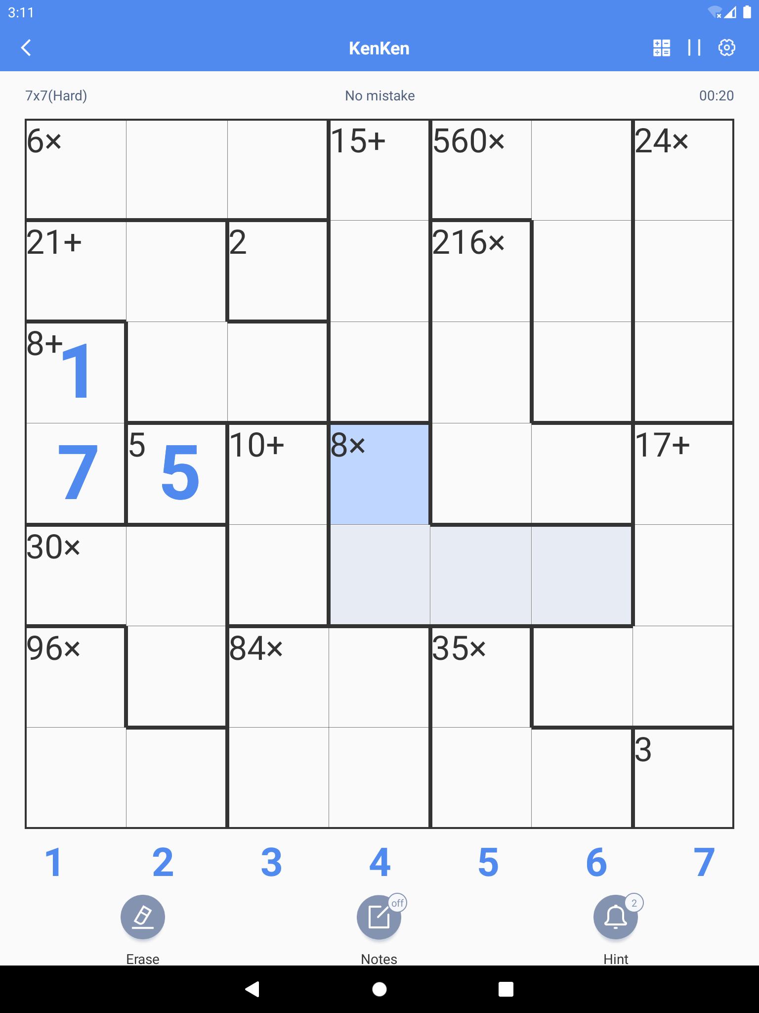 KenKen Smart Grid,Mathdoku,Kendoku 2.0.0 Screenshot 10