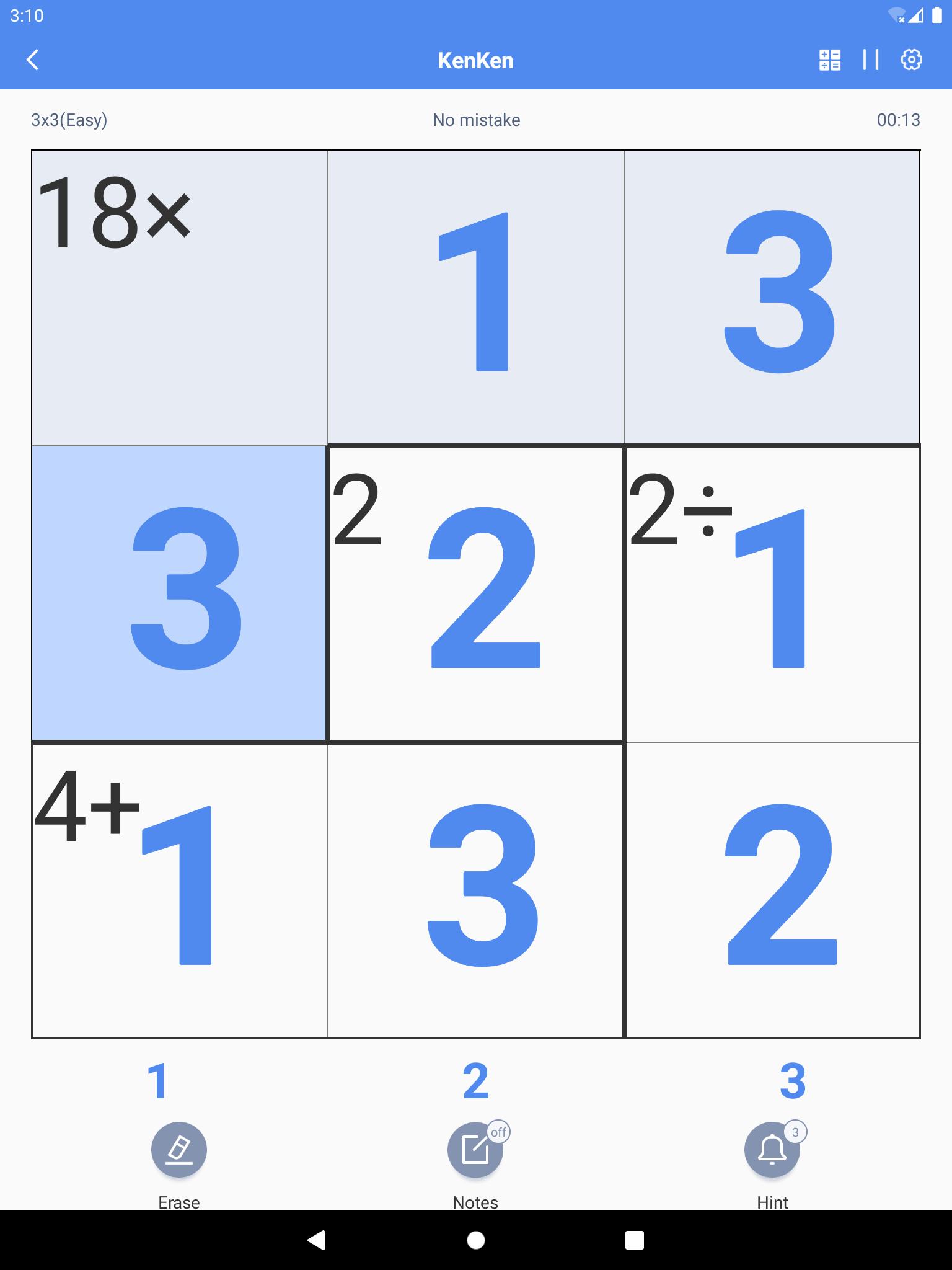 KenKen Smart Grid,Mathdoku,Kendoku 2.0.0 Screenshot 7