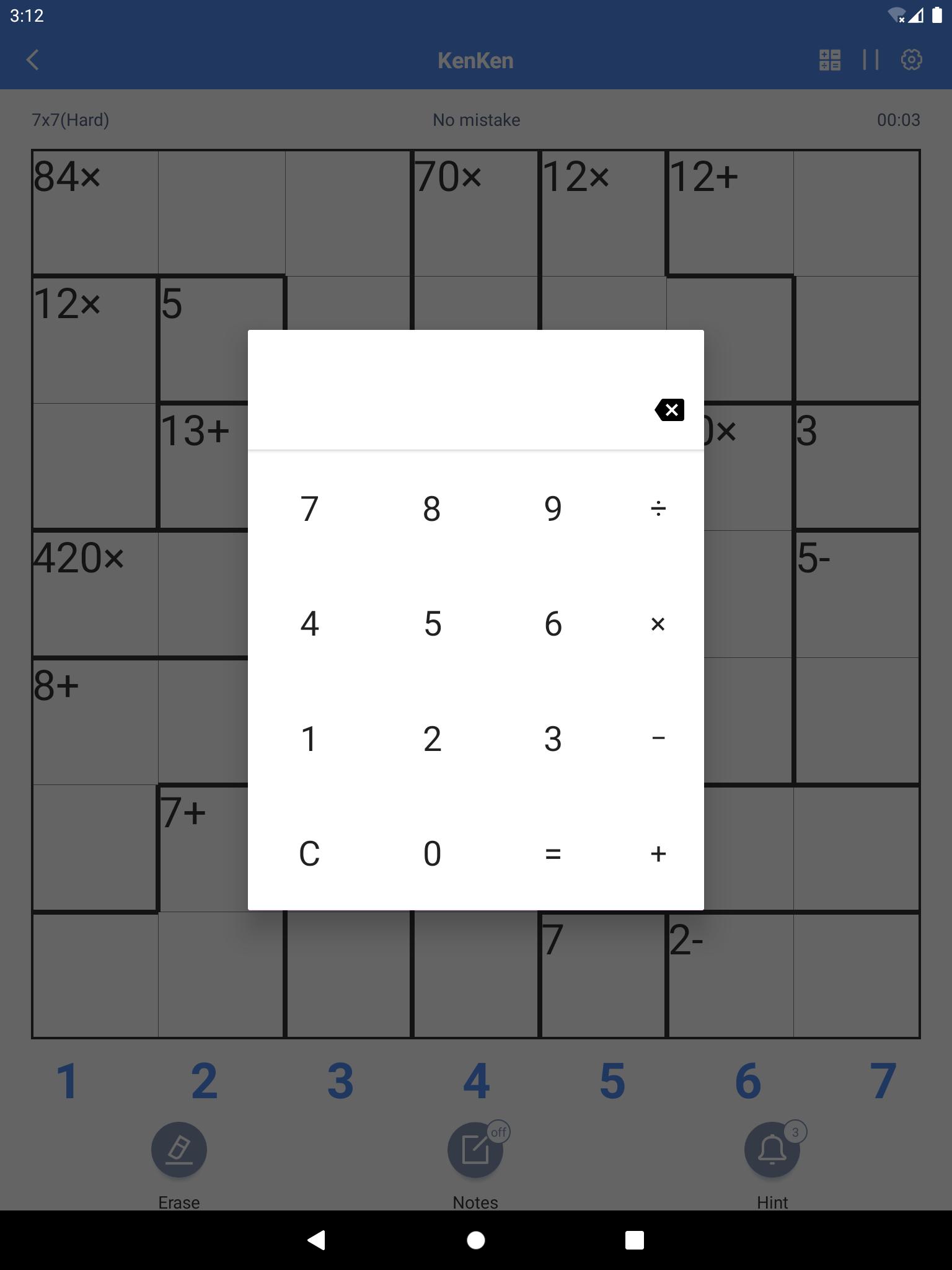 KenKen Smart Grid,Mathdoku,Kendoku 2.0.0 Screenshot 9