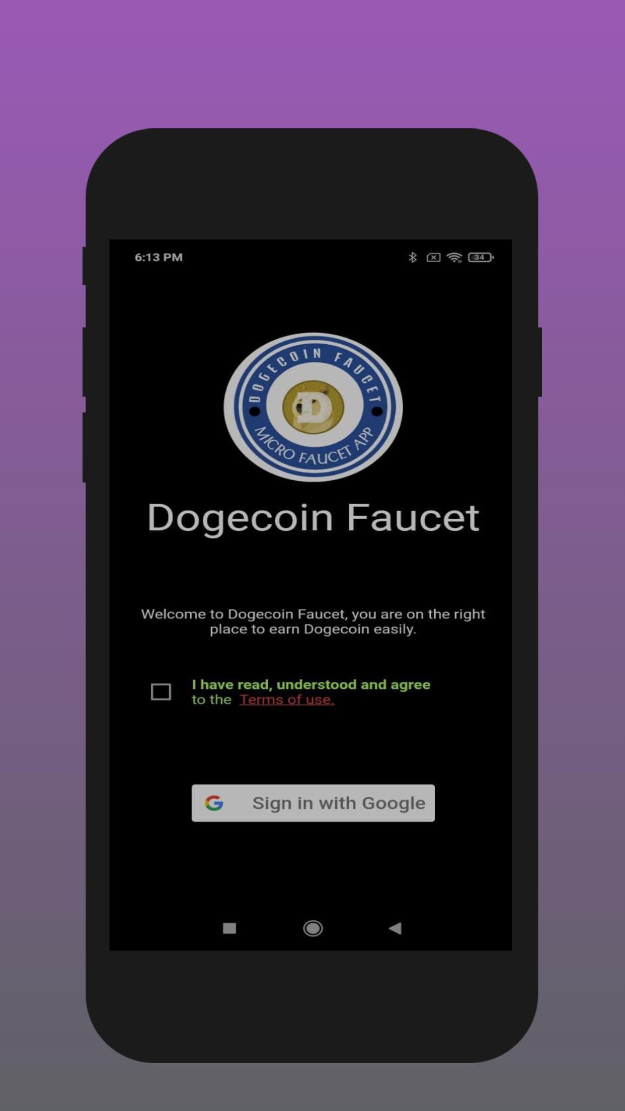 Dogecoin Faucet - Doge faucet 1.0.2 Screenshot 1