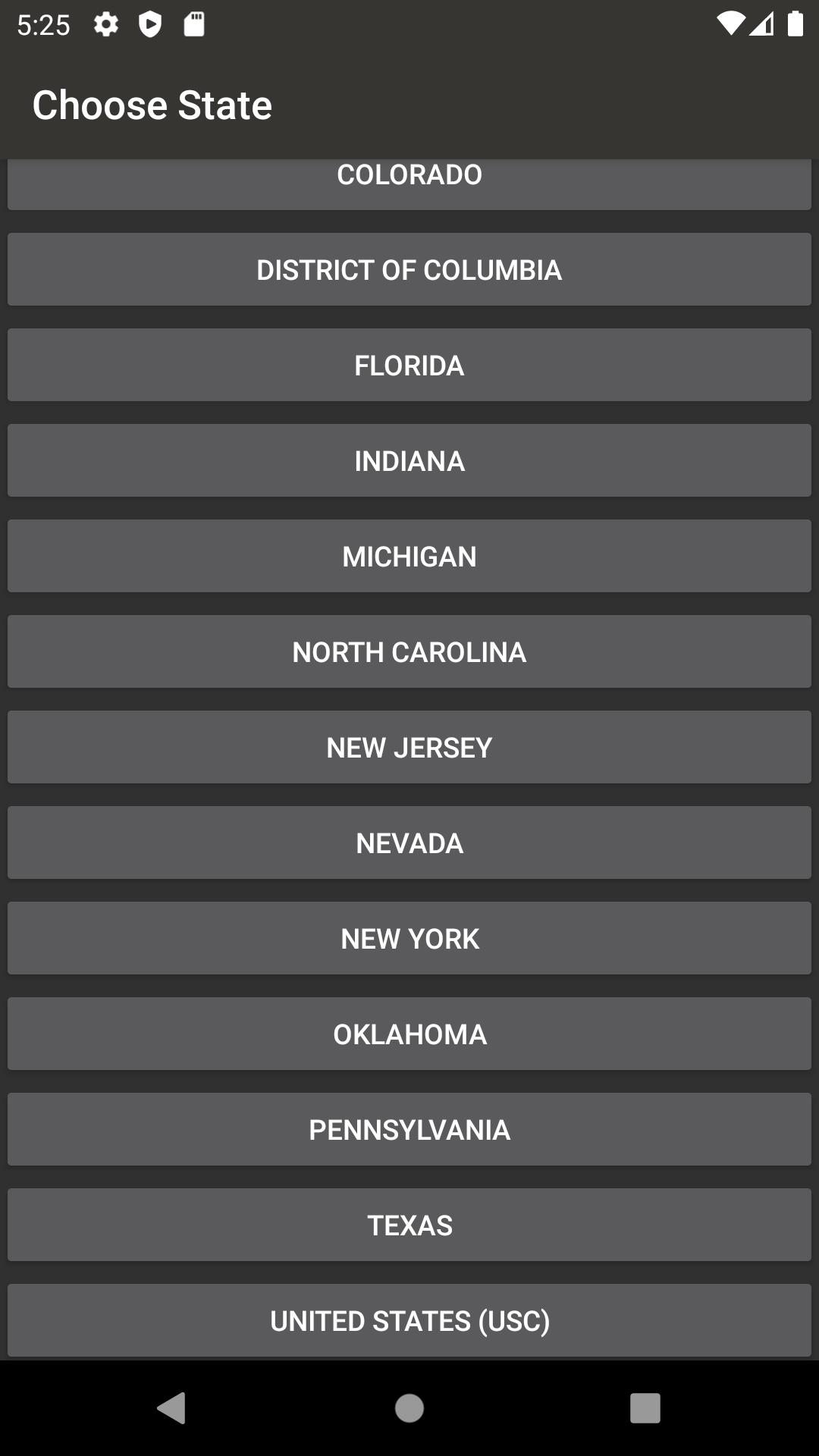 State Statute amp; Federal Law 11.10.0 Screenshot 1