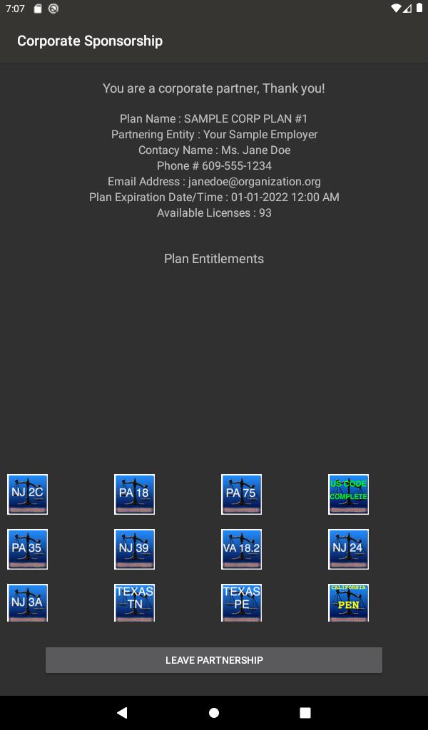 State Statute amp; Federal Law 11.10.0 Screenshot 10