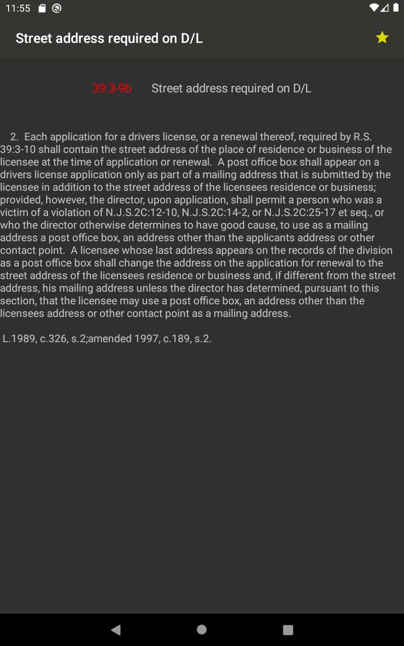 State Statute amp; Federal Law 11.10.0 Screenshot 16