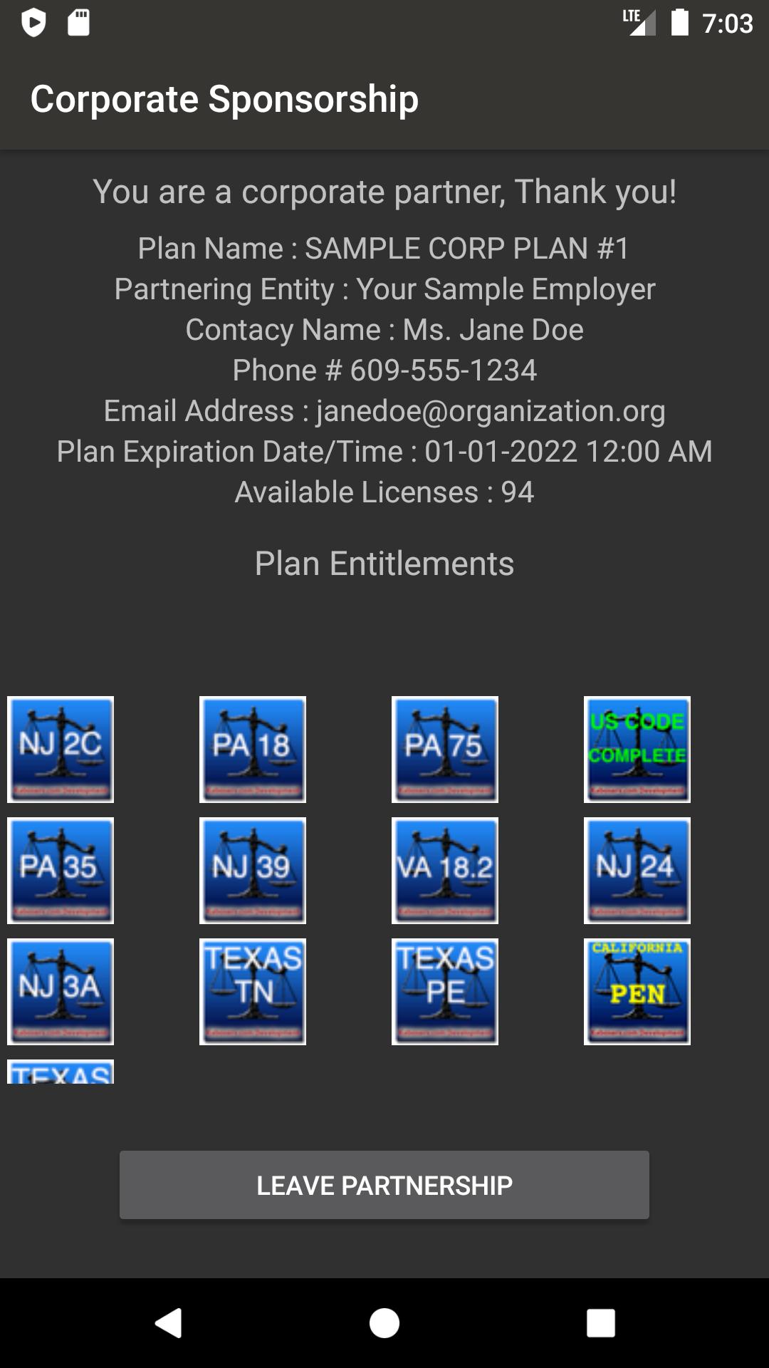 State Statute amp; Federal Law 11.10.0 Screenshot 2