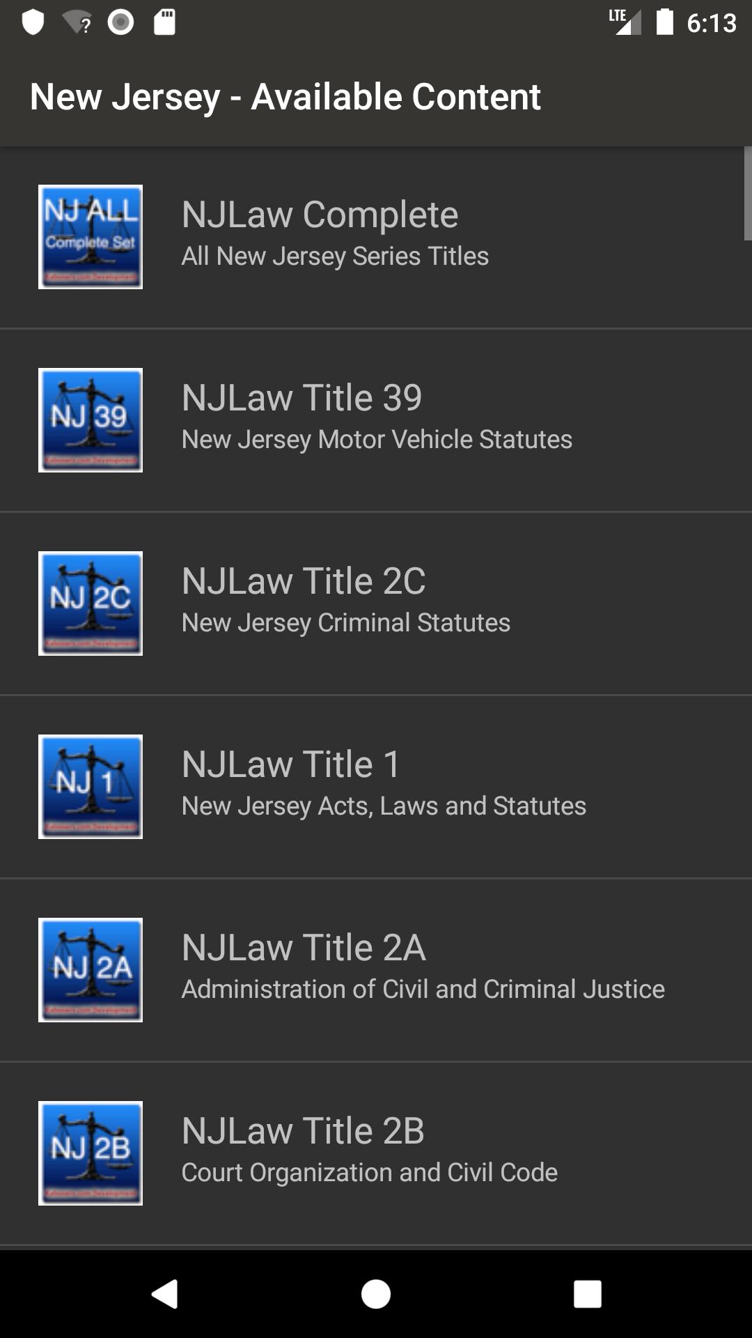 State Statute amp; Federal Law 11.10.0 Screenshot 3
