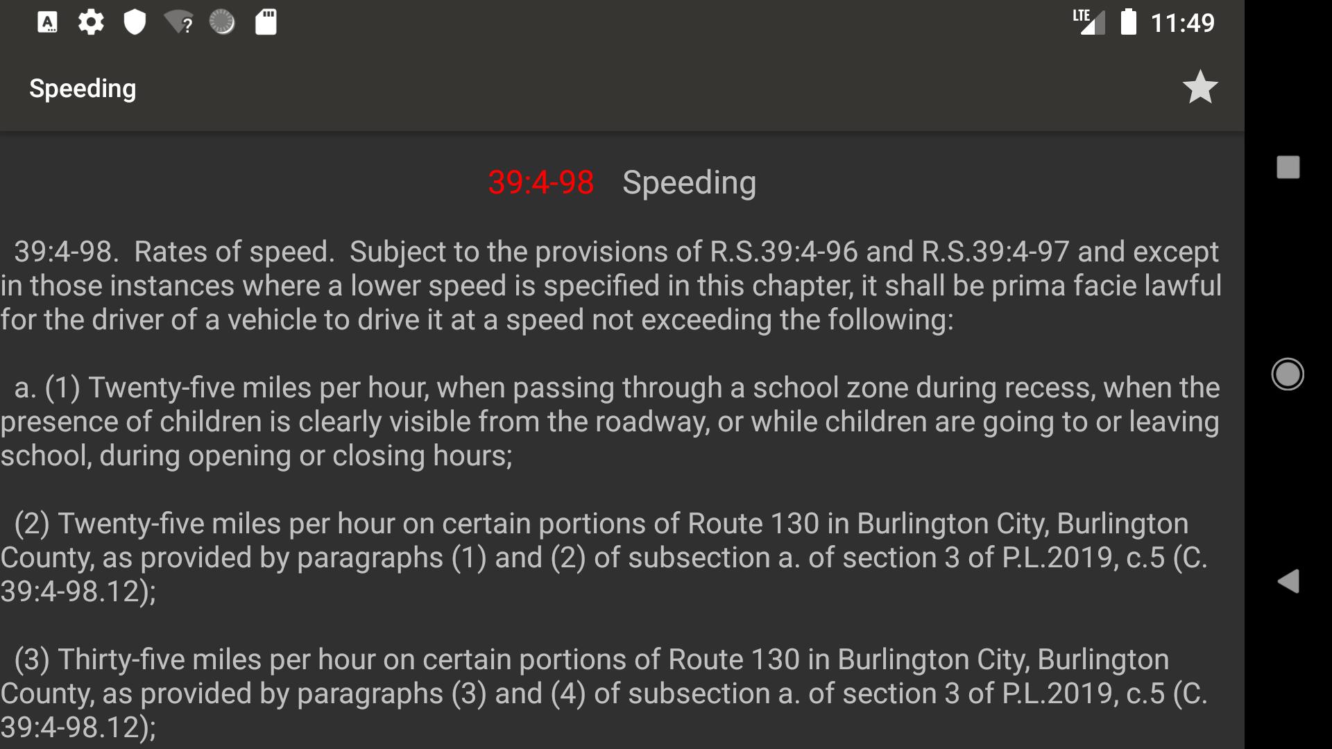 State Statute amp; Federal Law 11.10.0 Screenshot 8