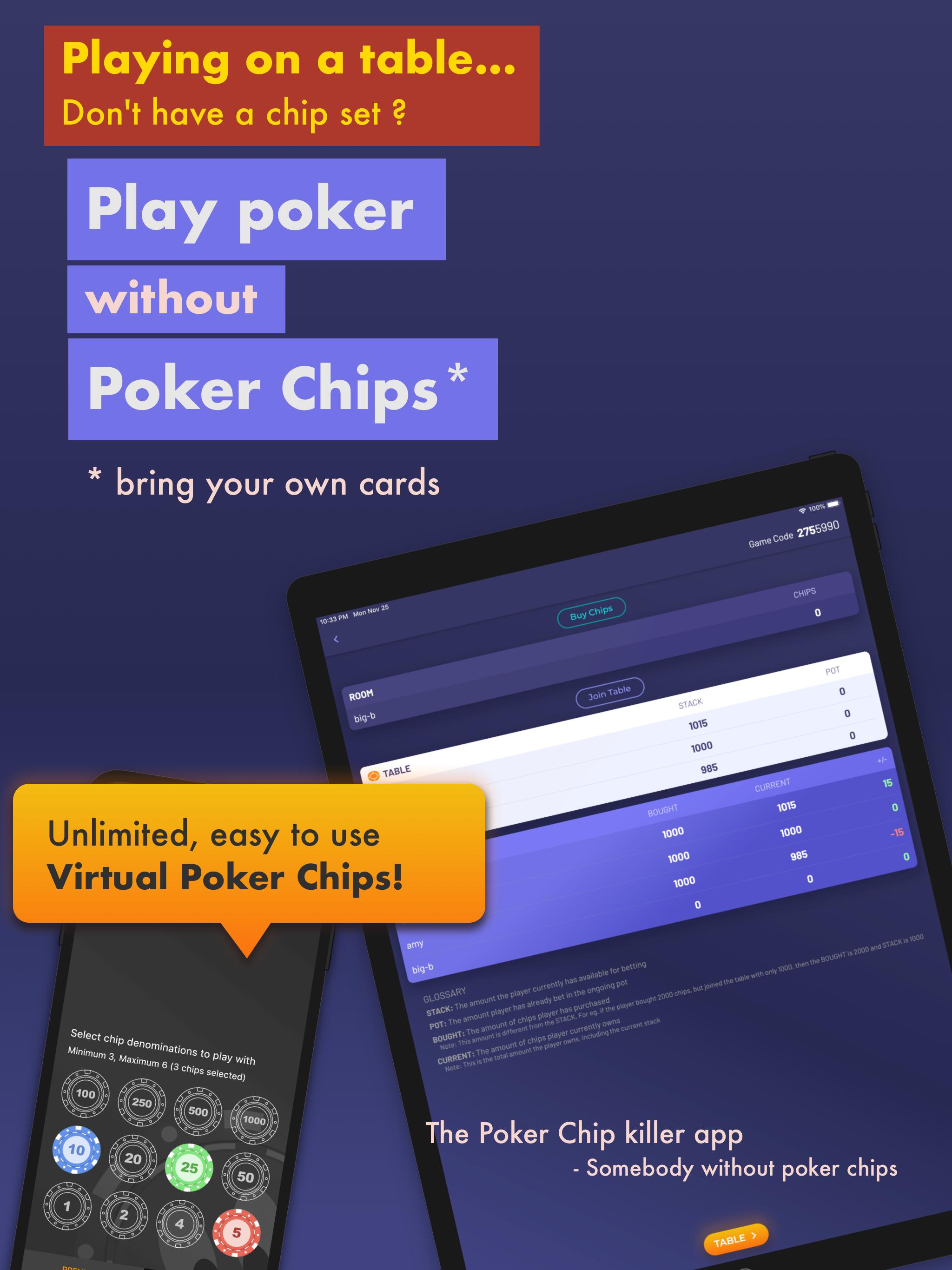 Chips of Fury Virtual Poker Chips, Poker Table 2.0.6 Screenshot 5