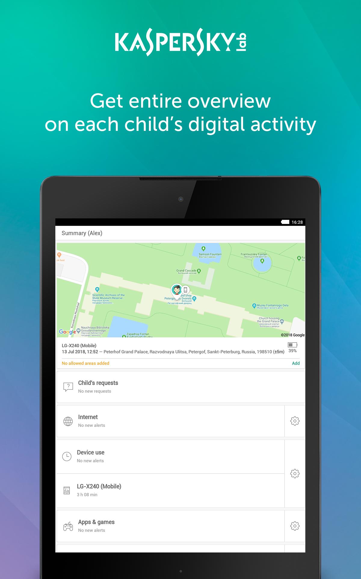 Parental Control & Kids GPS: Kaspersky SafeKids 1.51.0.15 Screenshot 9