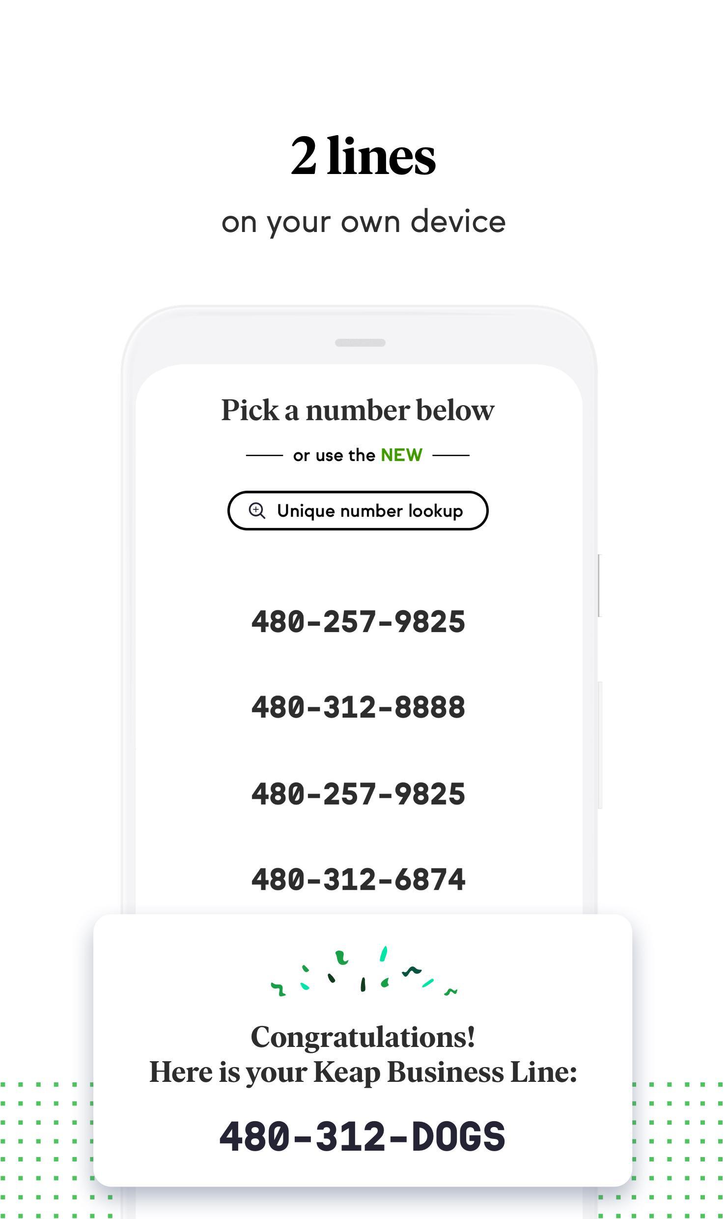 Keap Second Phone Number for Business 2.4.5 Screenshot 2