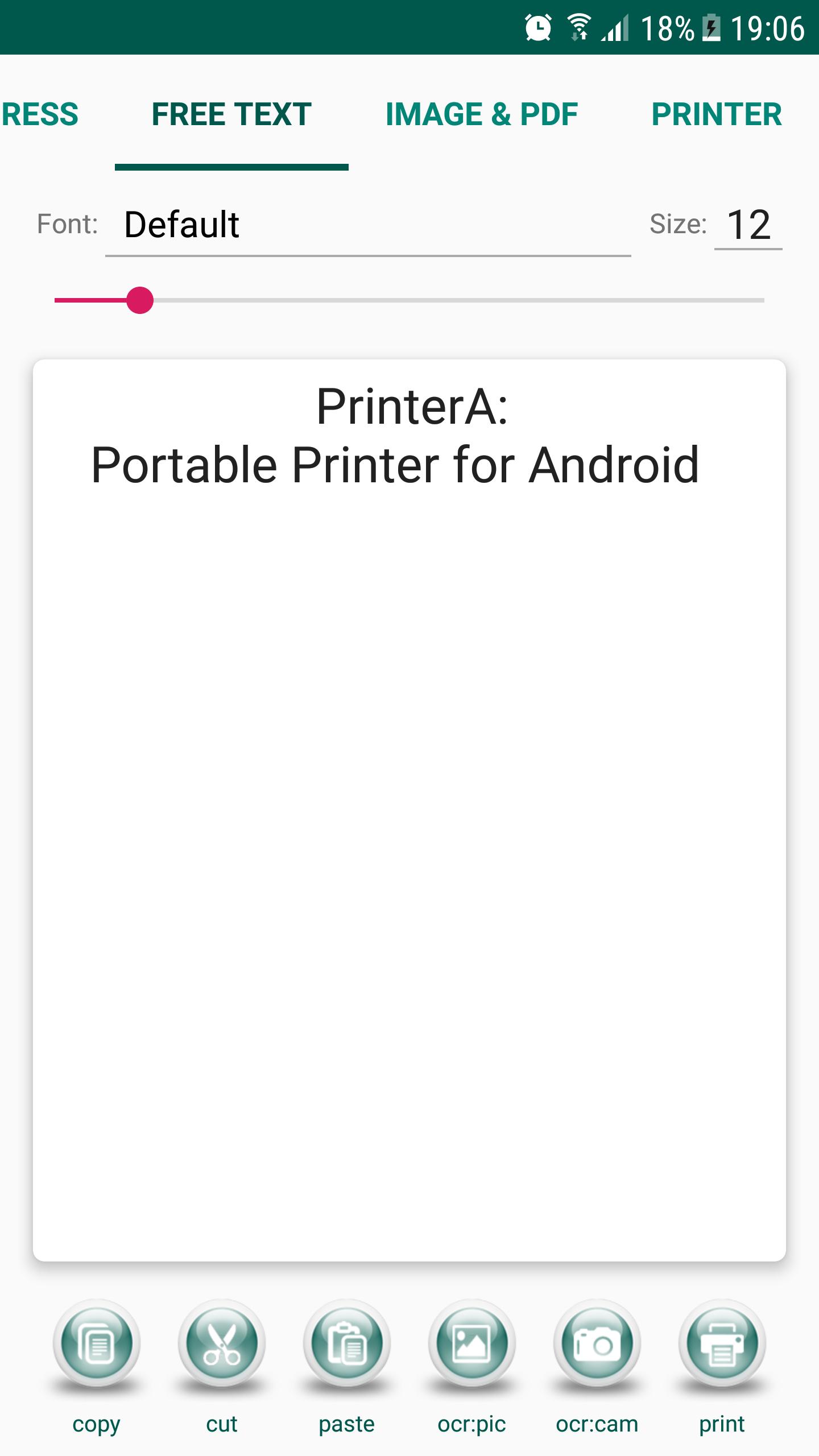 PrinterA OCR, Mobile Printing & Service Plugin 2.4.7 Screenshot 1