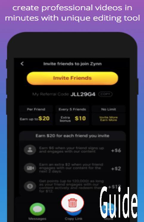 Guide for Zynn 2020 Tips and Tricks to earn money 1.0 Screenshot 2