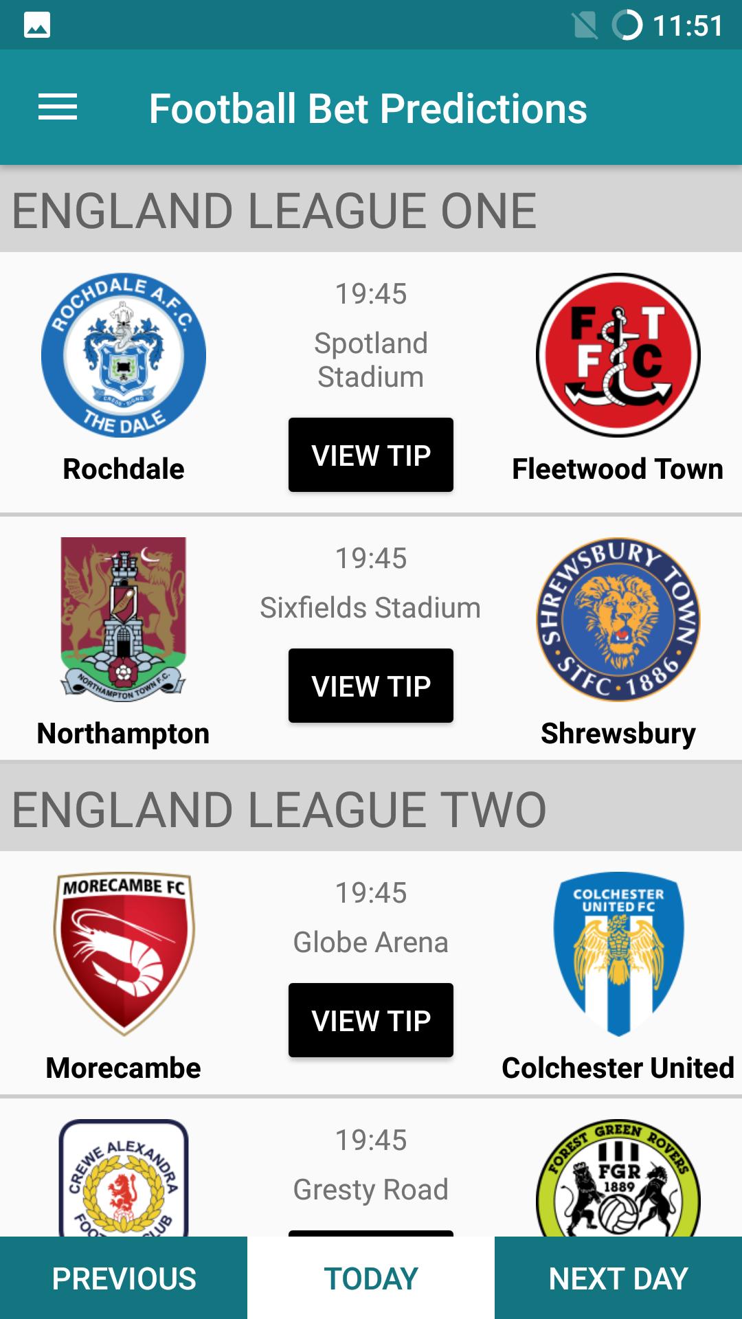 Sure Bet Predictions 6.6 Screenshot 1
