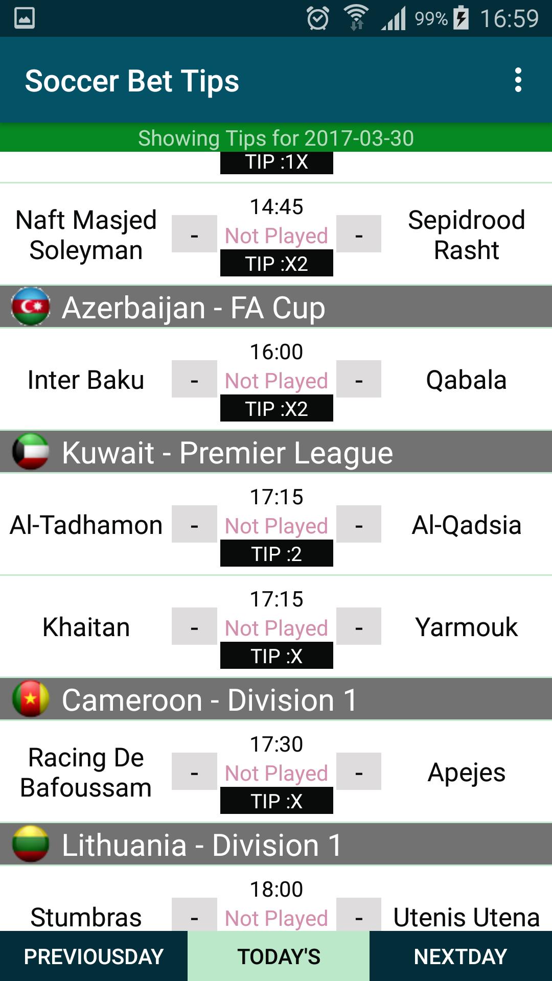 Sure Bet Predictions 6.6 Screenshot 5