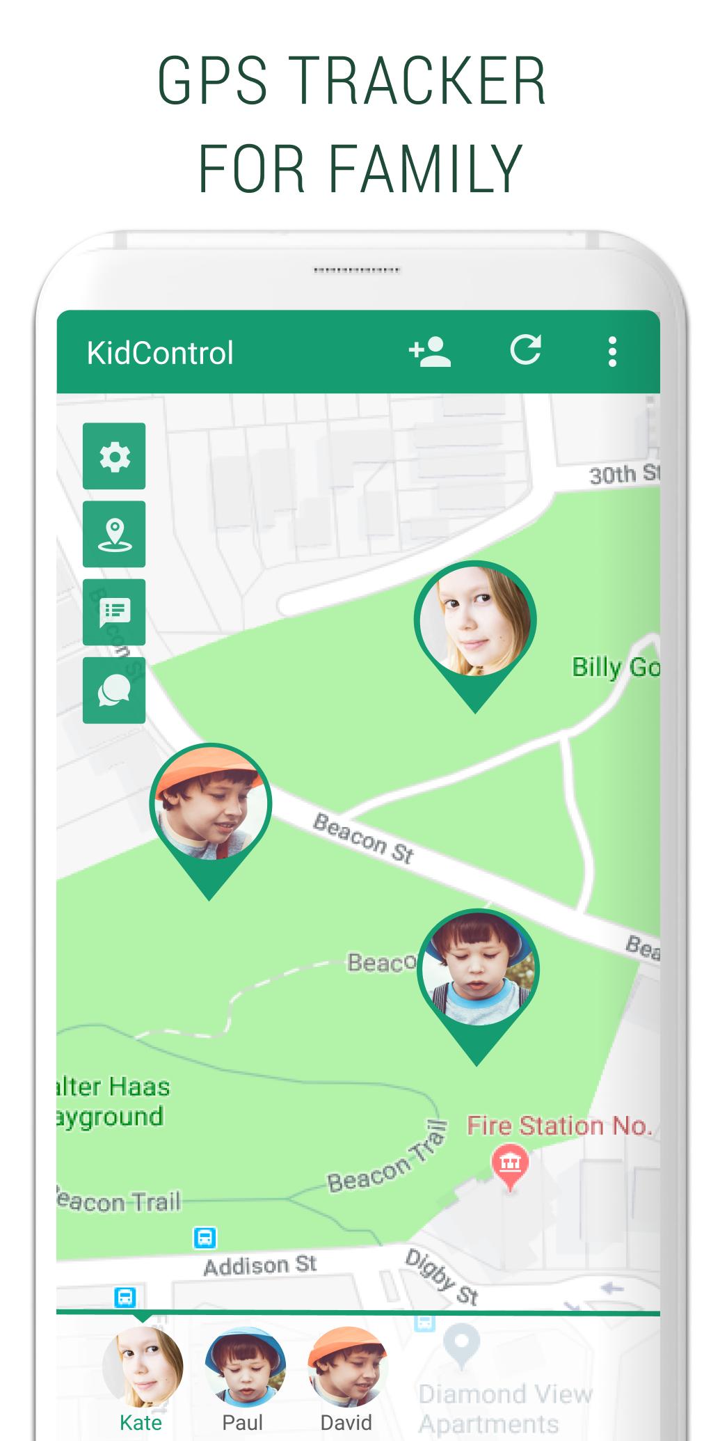 Family GPS tracker KidsControl k5.2.14 Screenshot 1