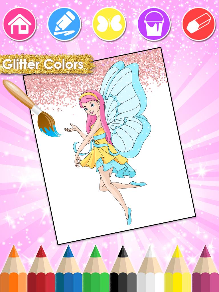 Princess Coloring Book Glitter & Girls Dress Up 1.7.8 Screenshot 2