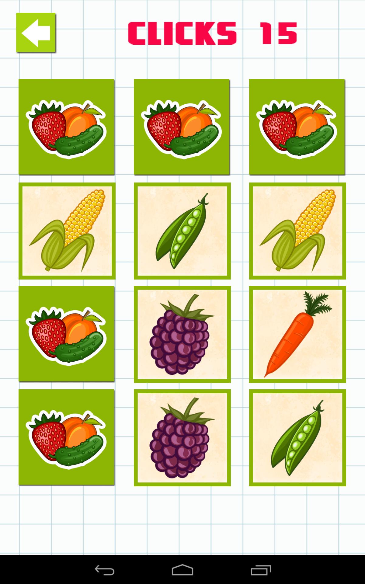 Memory Game: Animals, Fruits, Cars & Numbers 2.1.6 Screenshot 3