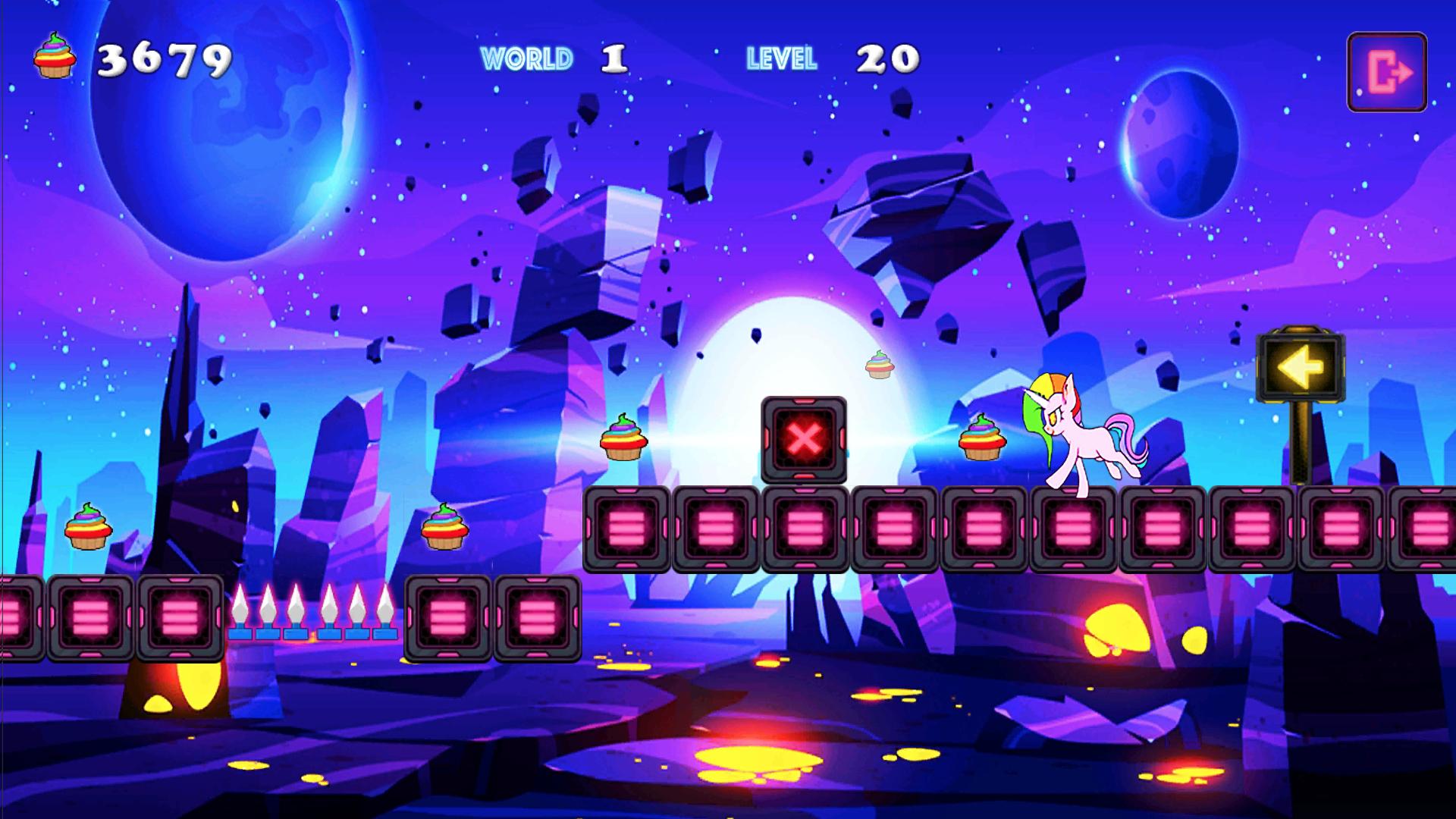 Unicorn Dash Neon Lights Unicorn Games mlp games 2.8.105 Screenshot 1