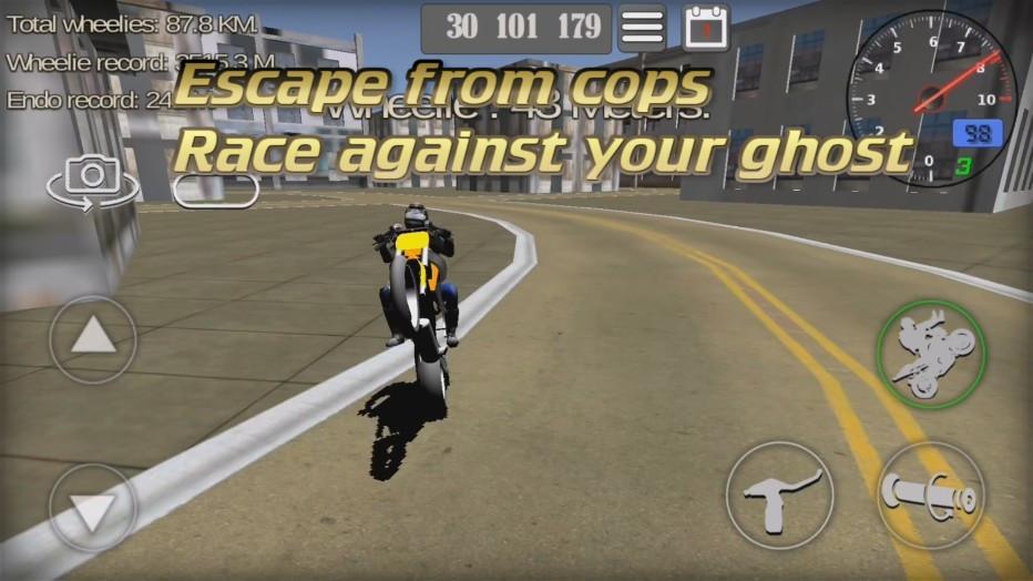 Wheelie King 3D Realistic free  motorbike racing 1.0 Screenshot 2