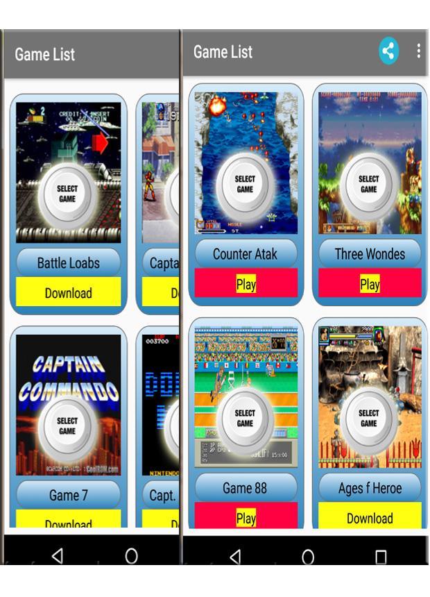 Arcade Games (King of emulator 2) 8.0 Screenshot 7