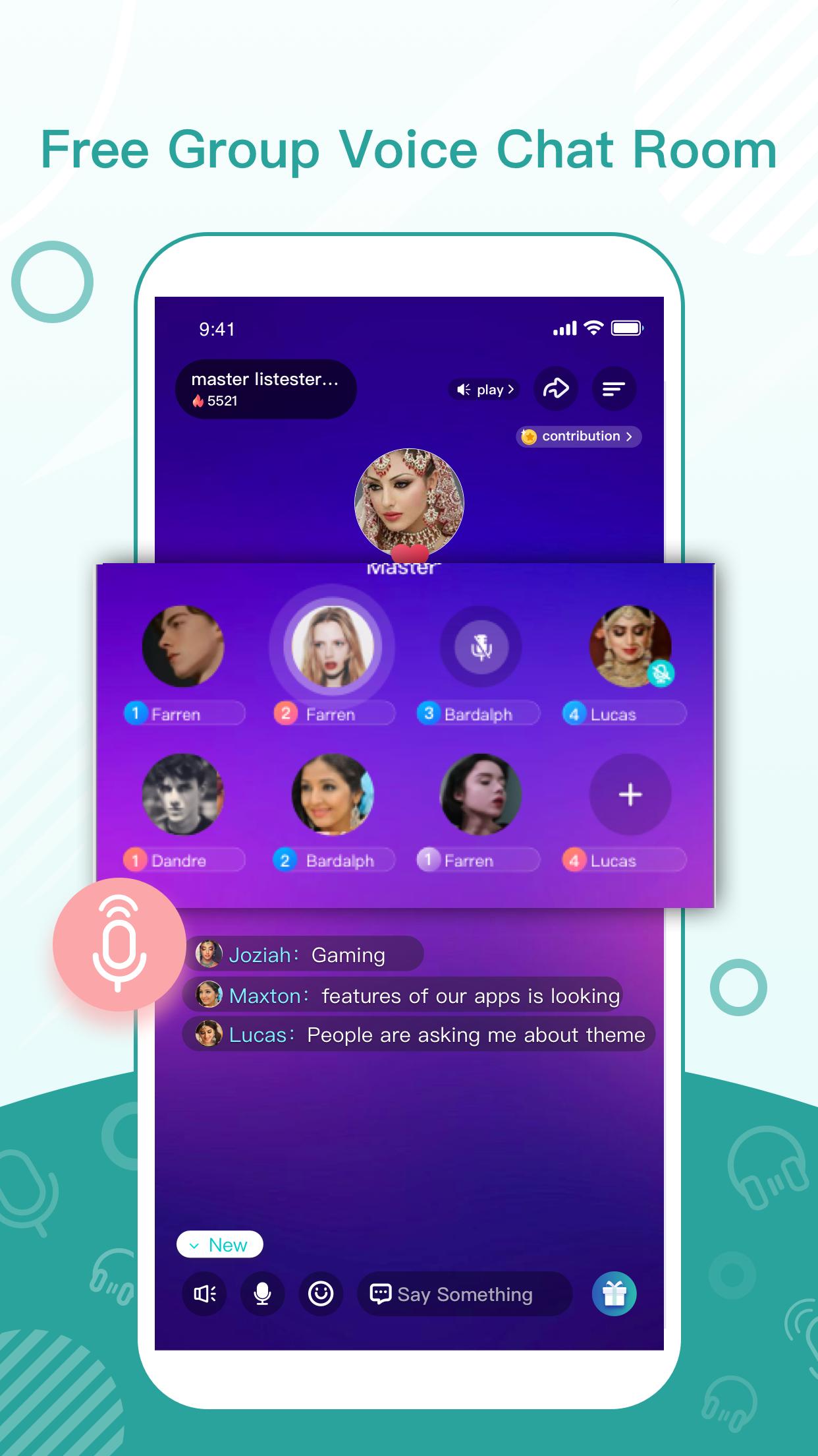 ViYa Free Voice Chat Rooms 1.1.2 Screenshot 1