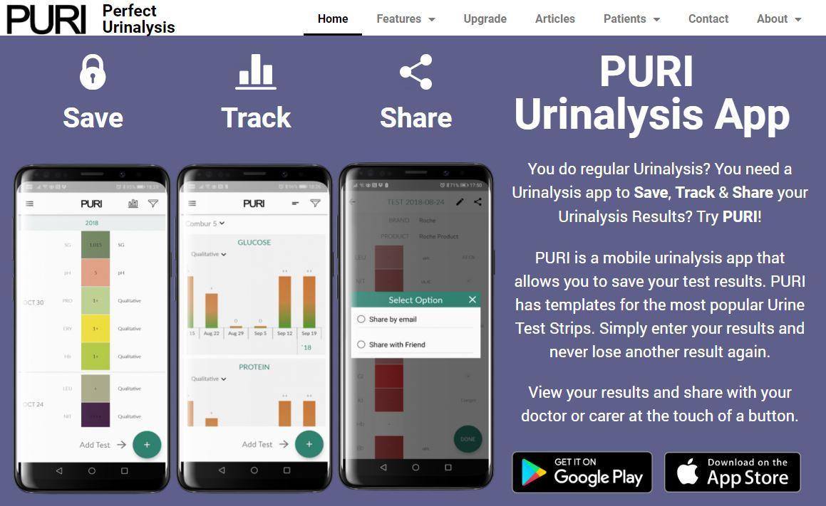 PURI Urinalysis App 2.7 Screenshot 1